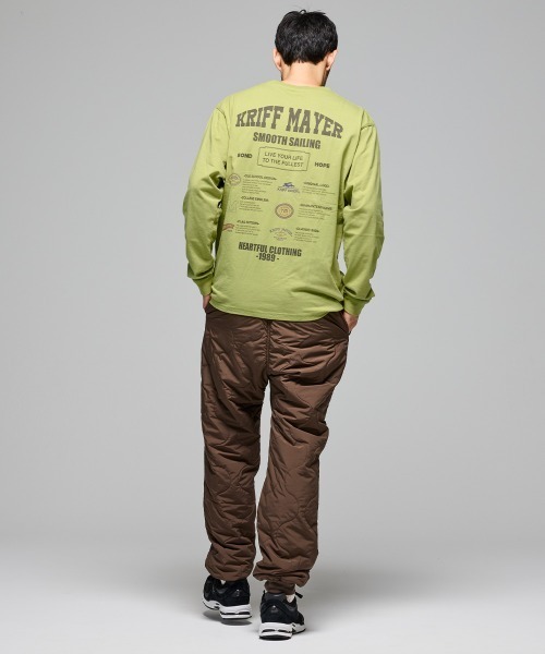 KRIFF MAYER(クリフメイヤー)の「【コットン100%ボディ】外遊びイラストロンT(ロゴ)(Tシャツ/カットソー・メンズ・オフホワイト/グレー/ブラック/オレンジ/ライトグリーン/ブルー・MEDIUM/LARGE/X-LARGE)」の12枚目の写真