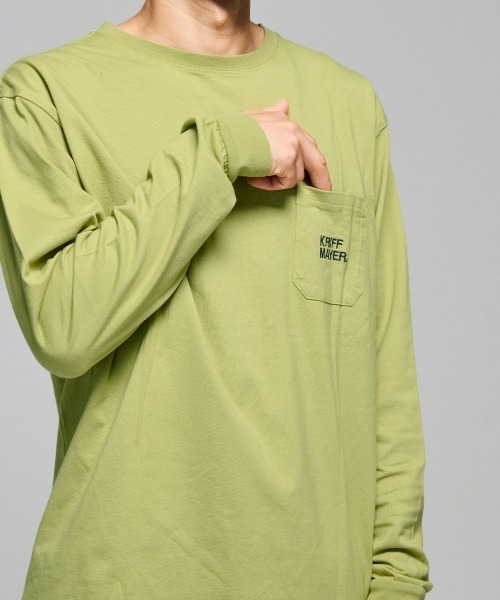 KRIFF MAYER(クリフメイヤー)の「【コットン100%ボディ】外遊びイラストロンT(ロゴ)(Tシャツ/カットソー・メンズ・オフホワイト/グレー/ブラック/オレンジ/ライトグリーン/ブルー・MEDIUM/LARGE/X-LARGE)」の13枚目の写真