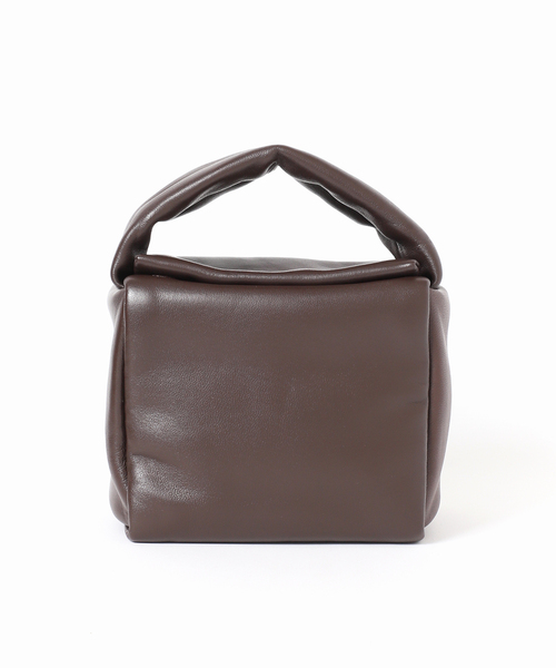 journal standard L'essage(ジャーナルスタンダードレサージュ)の「【Bucket Baggage/バケットバゲージ】Puff Cube Small:ハンドバッグ(ハンドバッグ・レディース・ブラウン・FREE)」の3枚目の写真