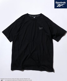 Reebok(リーボック)ワンポイントロゴ刺繍 無地Tシャツ/ユニセックス/半袖/ビッグシルエット