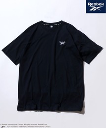 Reebok(リーボック)ワンポイントロゴ刺繍 無地Tシャツ/ユニセックス/半袖/ビッグシルエット
