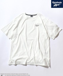 Reebok(リーボック)ワンポイントロゴ刺繍 無地Tシャツ/ユニセックス/半袖/ビッグシルエット