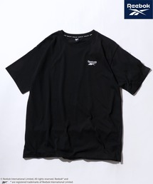 Reebok（リーボック）ワンポイントロゴ刺繍 無地Tシャツ/ユニセックス/半袖/ビッグシルエット
