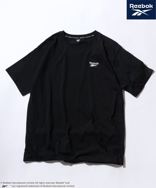 Reebok(リーボック)の「Reebok(リーボック)ワンポイントロゴ刺繍 無地Tシャツ/ユニセックス/半袖/ビッグシルエット(Tシャツ/カットソー・メンズ・ネイビー/ホワイト/ホワイト系その他2/ブラック系その他/ブラック/ホワイト系その他・L/LL/M)」の4枚目の写真
