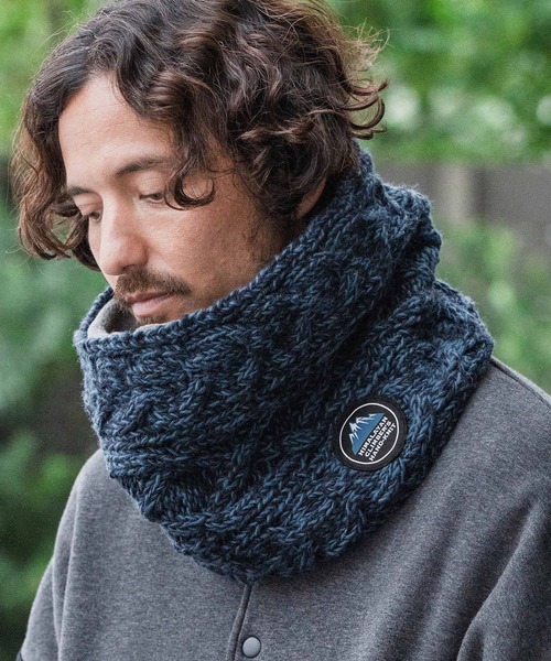 mko12988-【HIMALAYAN CLIMBERS HAND-KNIT別注】手編みスヌード