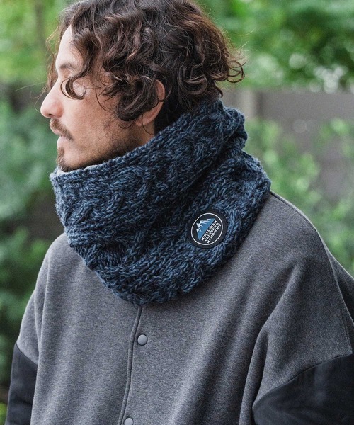 mko12988-【HIMALAYAN CLIMBERS HAND-KNIT別注】手編みスヌード