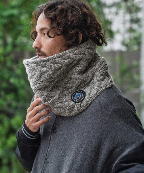 mko12988-【HIMALAYAN CLIMBERS HAND-KNIT別注】手編みスヌード