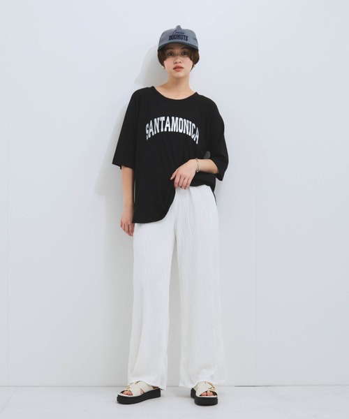 VICKY(ビッキー)の「ウェーブパイピングワイドパンツ≪手洗い可能≫(その他パンツ・レディース・ブラック/オフホワイト/ブラウン・M)」の19枚目の写真