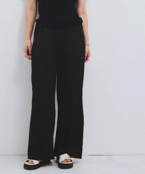 VICKY(ビッキー)の「ウェーブパイピングワイドパンツ≪手洗い可能≫(その他パンツ・レディース・ブラック/オフホワイト/ブラウン・M)」の22枚目の写真
