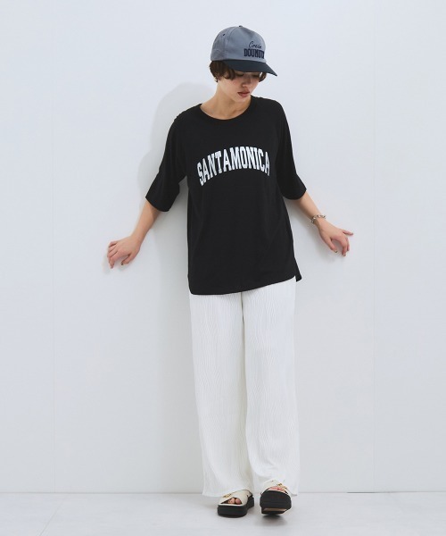 VICKY(ビッキー)の「ウェーブパイピングワイドパンツ≪手洗い可能≫(その他パンツ・レディース・ブラック/オフホワイト/ブラウン・M)」の17枚目の写真