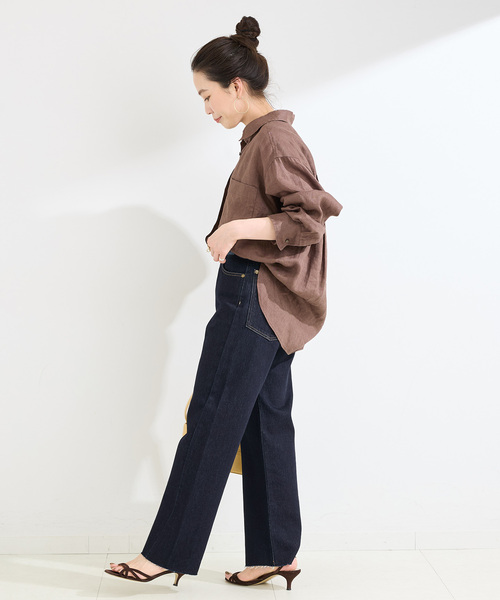 B.C STOCK（ベーセーストック）の「ウォッシャブル / DU JOUR/デュ ジュール BOYS-FIT JEAN（デニムパンツ・レディース・ネイビー/ブルー系その他・36/38）」の9枚目の写真