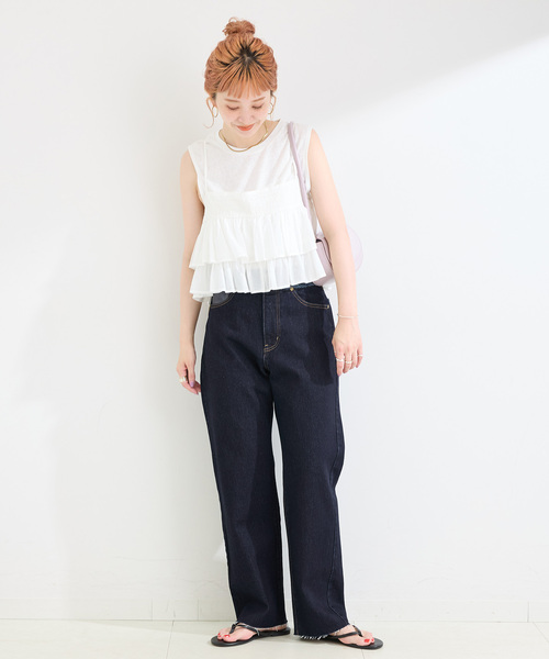 B.C STOCK（ベーセーストック）の「ウォッシャブル / DU JOUR/デュ ジュール BOYS-FIT JEAN（デニムパンツ・レディース・ネイビー/ブルー系その他・36/38）」の16枚目の写真