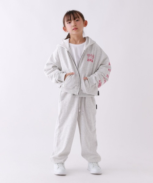 10C REPIPI(ジューシーレピピ)の「【10C REPIPI】【DC】ZIPフーディ(パーカー・キッズ・グレー/ブラック・130cm/120cm)」の4枚目の写真