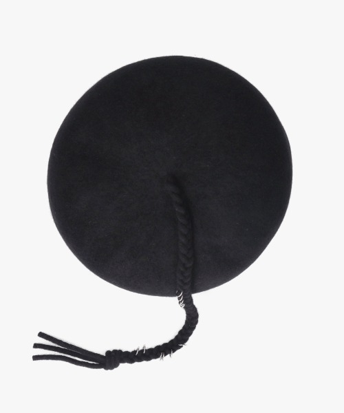 OVERRIDE（オーバーライド）の「OVERRIDE  BASQUE LONGMITUAMI BERET / オーバーライド（ハンチング/ベレー帽・レディース・ブラック/ブルー/ホワイト・58cm）」の11枚目の写真