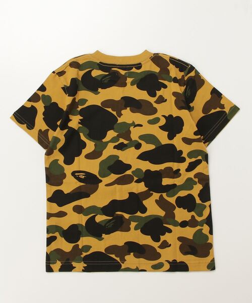 A BATHING APE(アベイシングエイプ)の「1ST CAMO SHARK TEE(Tシャツ/カットソー・キッズ・イエロー/グリーン/オレンジ・90/110/130/140/100/120)」の10枚目の写真