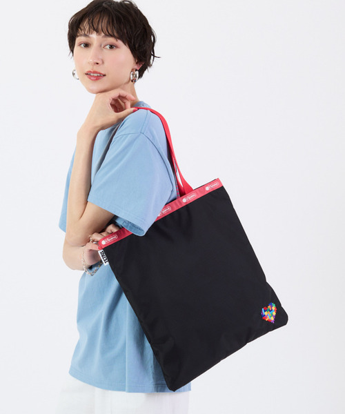 ■LeSportsac■SQUARE COSMETICテトリスハートエンブロイダリー SQUARE COSMETICテトリスハートエンブロイダリースクエア