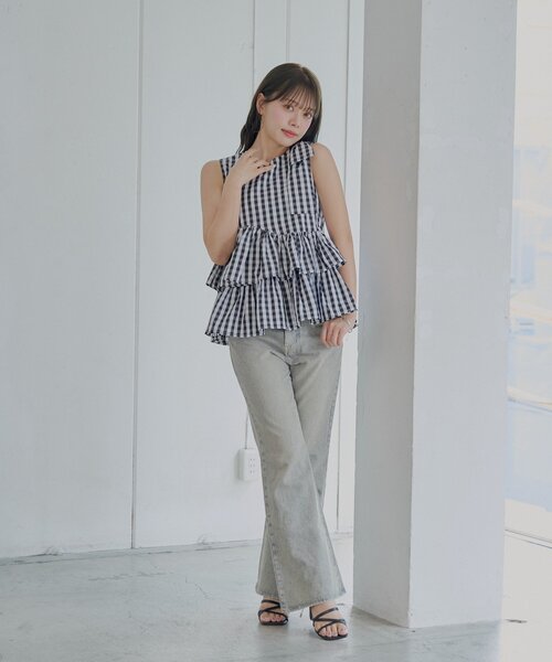 ブラウス シャツ 「SALON by Chico」バックデザインペプラムブラウス レディース Chico ブラウス シャツ 「SALON by Chico」バックデザイン