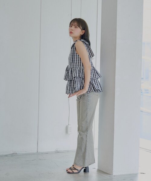 ブラウス シャツ 「SALON by Chico」バックデザインペプラムブラウス レディース Chico ブラウス シャツ 「SALON by Chico」バックデザイン