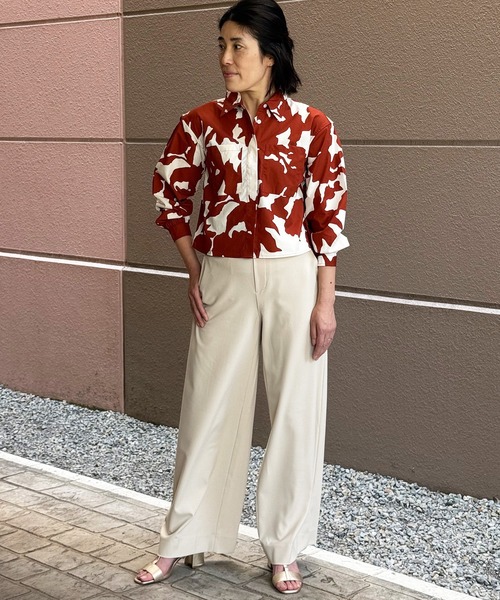 BANANA REPUBLIC FACTORY STORE(バナナリパブリック ファクトリーストア)の「BANANA REPUBLIC FACTORY STORE クロップド ダブルポケットシャツ(シャツ/ブラウス・レディース・グリーン/ホワイト/レッド・L/S/XS/M)」の7枚目の写真