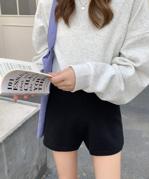 everycoco（エブリーココ）の「ニットショートパンツ（その他パンツ・レディース・グレー/ブラック・FREE）」の18枚目の写真