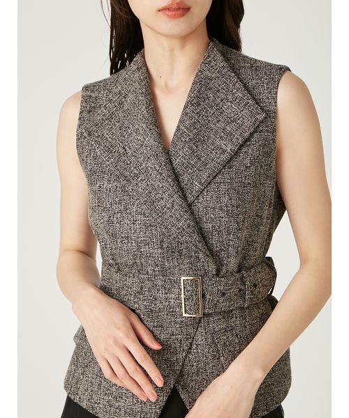 ブラウン ベスト・チュールスカートセットアップ ブラウン ベスト・チュールスカートセットアップ