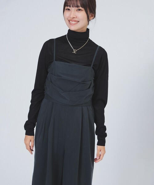 セール】【10/2値下げ】キュプラ ドレープ オールインワン