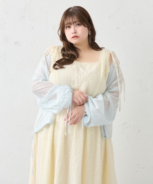 Louiosy(ルオシー)の「【大きいサイズ】アソートスクエアネックノースリーブワンピ(ワンピース・レディース・ダークブラウン/ブルー系その他/アイボリー・3L/X-LARGE/4L)」の14枚目の写真