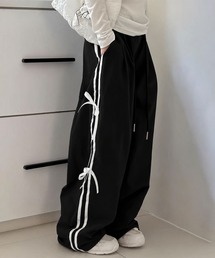 aimoha（アイモハ）の「【-aimoha-KIDS-】リボンライン ワイドパンツ（その他パンツ）」
