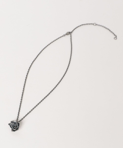 HARE（ハレ）の「【MADE IN JAPAN】ROSEネックレス(HARE)（ネックレス・メンズ・シルバー/シルバー系その他/ブラック・FREE）」の8枚目の写真