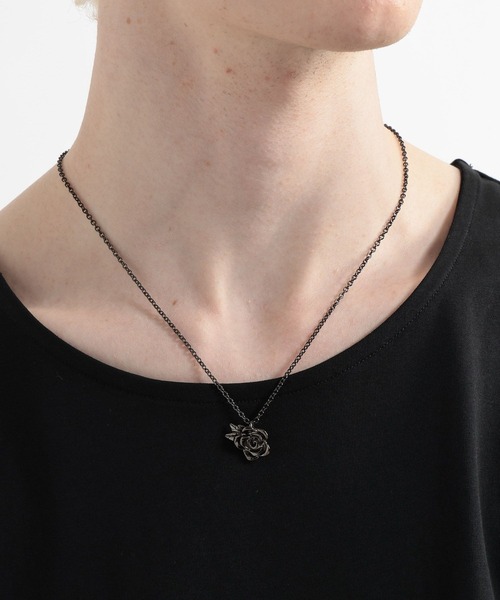HARE（ハレ）の「【MADE IN JAPAN】ROSEネックレス(HARE)（ネックレス・メンズ・シルバー/シルバー系その他/ブラック・FREE）」の16枚目の写真