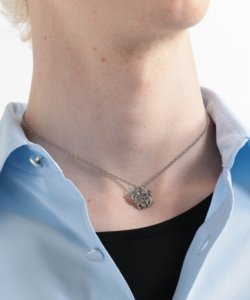 HARE（ハレ）の「【MADE IN JAPAN】ROSEネックレス(HARE)（ネックレス・メンズ・シルバー/シルバー系その他/ブラック・FREE）」の17枚目の写真