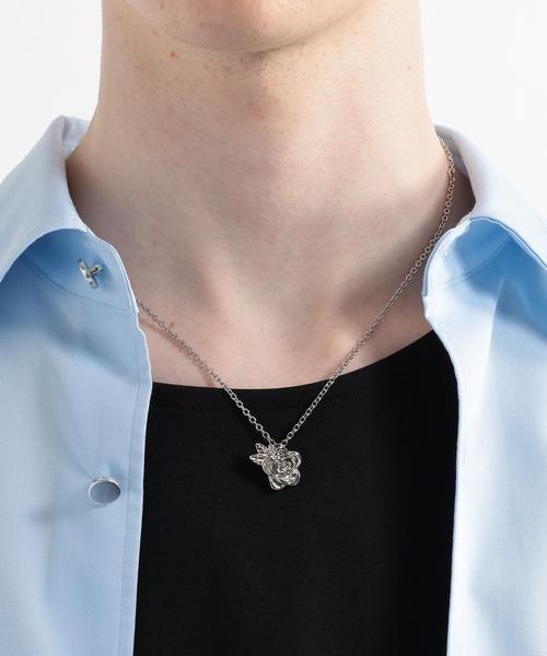 HARE（ハレ）の「【MADE IN JAPAN】ROSEネックレス(HARE)（ネックレス・メンズ・シルバー/シルバー系その他/ブラック・FREE）」の18枚目の写真