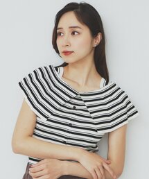 index | 前後2wayオフショルビッグカラーニット【洗濯機洗い可/抗ピル】(ニット/セーター)