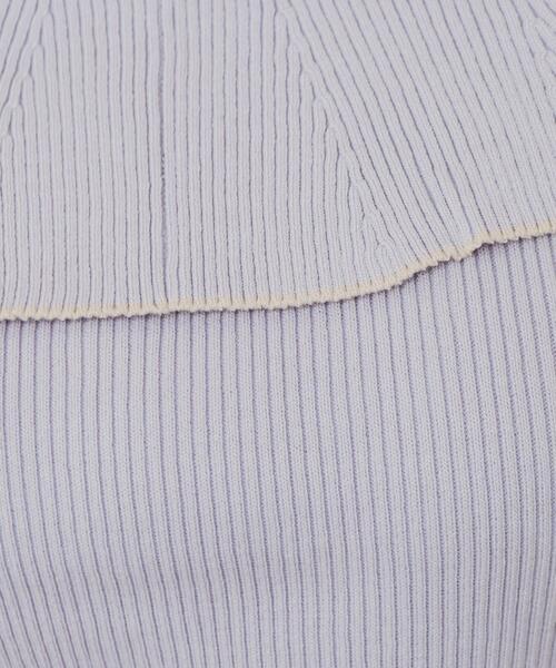 index(インデックス)の「前後2wayオフショルビッグカラーニット【洗濯機洗い可/抗ピル】(ニット/セーター・レディース・ネイビー系5/ホワイト系5/ベージュ系その他7/パープル系1・36/38/40)」の22枚目の写真