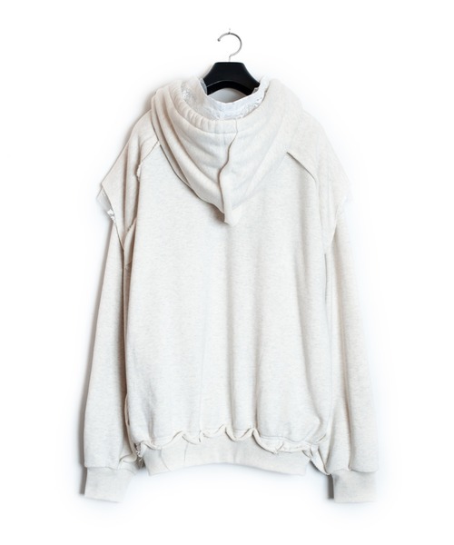 SEVESKIG(セヴシグ)の「SEVESKIG/セブシグ/HOODIE_SW-SV-NRS-1001(パーカー・メンズ・オフホワイト・SMALL/MEDIUM/LARGE/X-LARGE)」の2枚目の写真