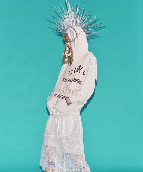 SEVESKIG(セヴシグ)の「SEVESKIG/セブシグ/HOODIE_SW-SV-NRS-1001(パーカー・メンズ・オフホワイト・SMALL/MEDIUM/LARGE/X-LARGE)」の14枚目の写真