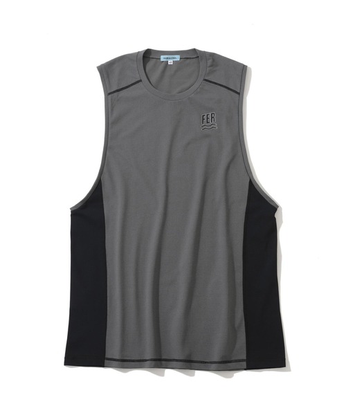 MARK & LONA(マークアンドロナ)の「Act Panther Tank Top | MEN(Tシャツ/カットソー・メンズ・ホワイト×ブラック/ライトグレー・46/48/50)」の2枚目の写真