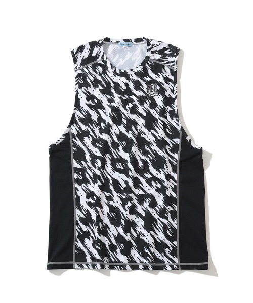 MARK & LONA(マークアンドロナ)の「Act Panther Tank Top | MEN(Tシャツ/カットソー・メンズ・ホワイト×ブラック/ライトグレー・46/48/50)」の3枚目の写真