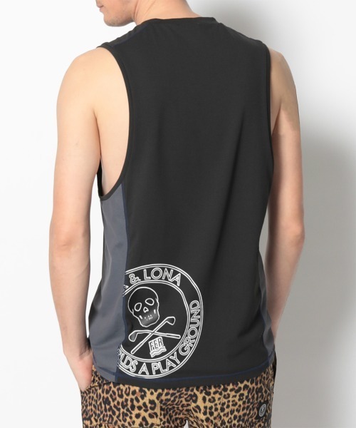 MARK & LONA(マークアンドロナ)の「Act Panther Tank Top | MEN(Tシャツ/カットソー・メンズ・ホワイト×ブラック/ライトグレー・46/48/50)」の8枚目の写真