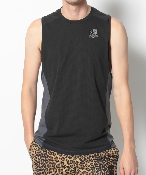 MARK & LONA(マークアンドロナ)の「Act Panther Tank Top | MEN(Tシャツ/カットソー・メンズ・ホワイト×ブラック/ライトグレー・46/48/50)」の9枚目の写真