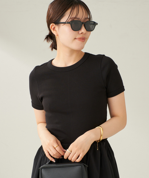 plage（プラージュ）の「FLORE FLORE / フローレフローレ CAR Tシャツ（Tシャツ/カットソー・レディース・アイボリー/ブラック・FREE）」の8枚目の写真