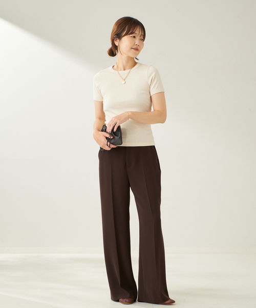 plage（プラージュ）の「FLORE FLORE / フローレフローレ CAR Tシャツ（Tシャツ/カットソー・レディース・アイボリー/ブラック・FREE）」の11枚目の写真