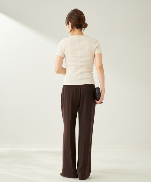 plage（プラージュ）の「FLORE FLORE / フローレフローレ CAR Tシャツ（Tシャツ/カットソー・レディース・アイボリー/ブラック・FREE）」の13枚目の写真