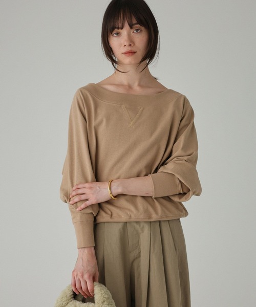 BABYLONE　ボートネック裏毛プルオーバー　4月末まで掲載 セール】ボートネック裏毛プルオーバー（スウェット）｜BABYLONE