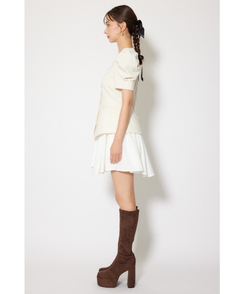 rienda（リエンダ）の「スーツライクレディ―ミニワンピース 半袖 夏服