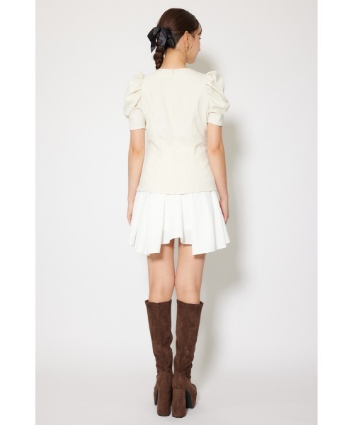 rienda（リエンダ）の「スーツライクレディ―ミニワンピース 半袖 夏服
