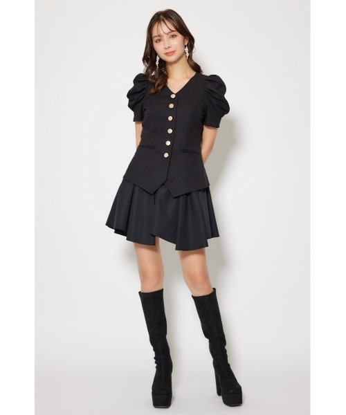 rienda（リエンダ）の「スーツライクレディ―ミニワンピース 半袖 夏服