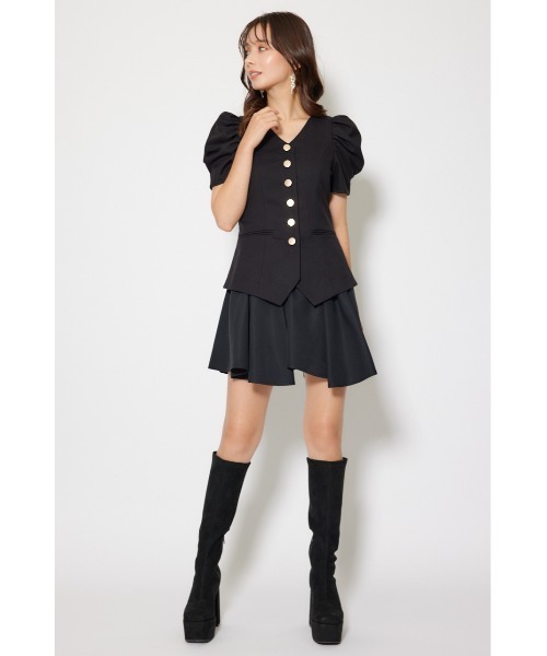 rienda（リエンダ）の「スーツライクレディ―ミニワンピース 半袖 夏服