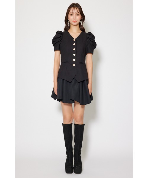 rienda（リエンダ）の「スーツライクレディ―ミニワンピース 半袖 夏服