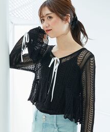 MAJESTIC LEGON | キャミセットレーシー長袖カーデ(カーディガン/ボレロ)